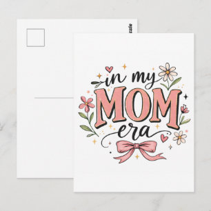 In Meiner Mama-Ära Trendiges Muttertags-T-Shirt Postkarte