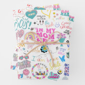 In meiner Mama era Geschenkblätter Geschenkpapier Set (Beispiel)