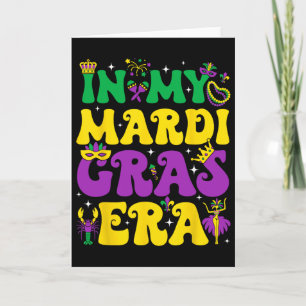 In meiner Mardi Gras-Ära Festival Retro Karneval U Karte