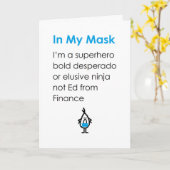 In meiner Maske ein lustiges Gedicht von dir Karte (Gelbe Blume)