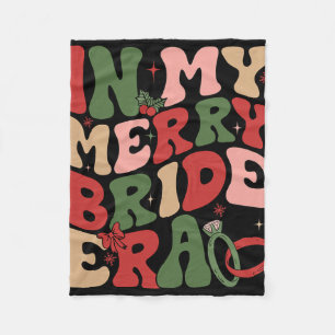 In meiner Merry Bride Era Groovy WeihnachtsWedding Fleecedecke