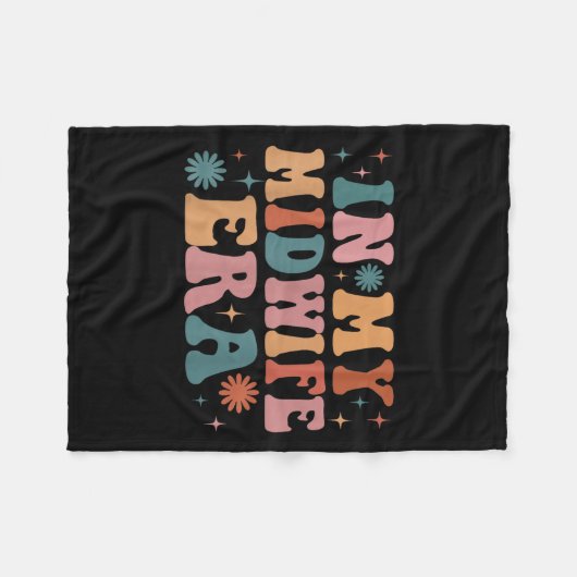 In meiner Midfrau Era Funny Women Weihnachten Fleecedecke (Vorderseite (Horizontal))