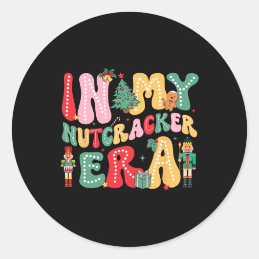 In meiner Nutcracker-Ära pink Nutcracker Squad Chr Runder Aufkleber (Vorderseite)