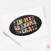 In meiner Oma-Ära I Ovaler Aufkleber (Umschlag)