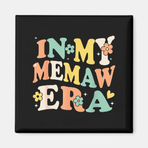 In meiner Oma-Ära lustige sarkastische groovy retr Magnet