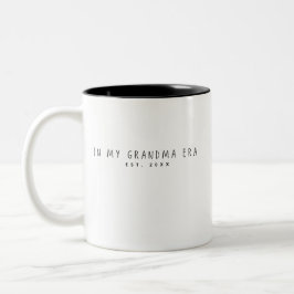 In meiner Oma-Ära Oma-Geschenk für Großmutter Zweifarbige Tasse