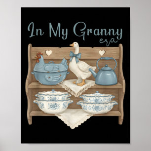 In meiner Oma-Ära, vintage Thrifty Goose Küche Gra Poster