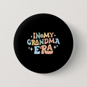 In meiner Oma Era Funny Sarcastic Groovy Retro Mot Button