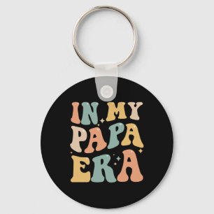 In meiner Papa-Ära Lover Groovy Retro Daddy Funny Schlüsselanhänger