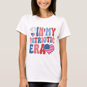 In Meiner Patriotischen Ära, 4. Juli, Amerika Rot  T-Shirt