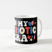 In meiner Patriotischen Ära Funny American 4. Juli Kaffeetasse (VorderseiteRechts)