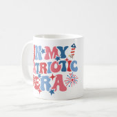 In meiner Patriotischen Ära USA Amerika 4. Juli Re Kaffeetasse (Vorderseite Links)