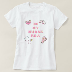 In Meiner Pflegekräfte-Ära Rosa Retro Damen T-Shir T-Shirt