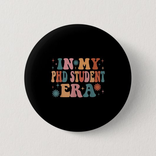 In meiner Phd Student-Ära Funny Women Weihnachten Button (Vorderseite)