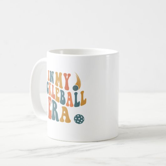 In meiner Pickleball-Ära, im lustigen Paddleall-Sp Kaffeetasse (Vorderseite Links)