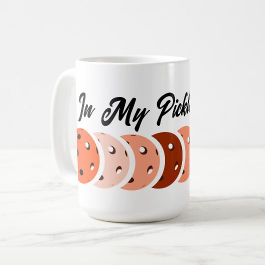 In meiner Pickleball-Ära - Orange Vibes Design T - Kaffeetasse (Vorderseite Links)
