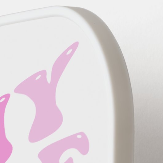 In meiner Pickleball-Ära | Rosa Groovy Lettering Pickleball Schläger (Linke Seite)