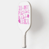 In meiner Pickleball-Ära | Rosa Groovy Lettering Pickleball Schläger (Links)