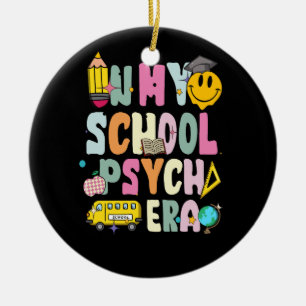 In meiner Psychologiezeit Retro School Psychologin Keramik Ornament