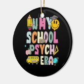In meiner Psychologiezeit Retro School Psychologin Keramik Ornament (Links)