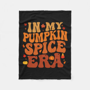 In meiner Pumpkin Gewürz-Ära Funny Retro Fall Vibe Fleecedecke