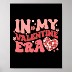 In meiner Retro-Disco-Valentinstags-Ära Groovy Lus Poster