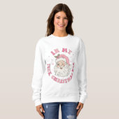 In meiner rosa Weihnachtszeit Sweatshirt (Vorne ganz)