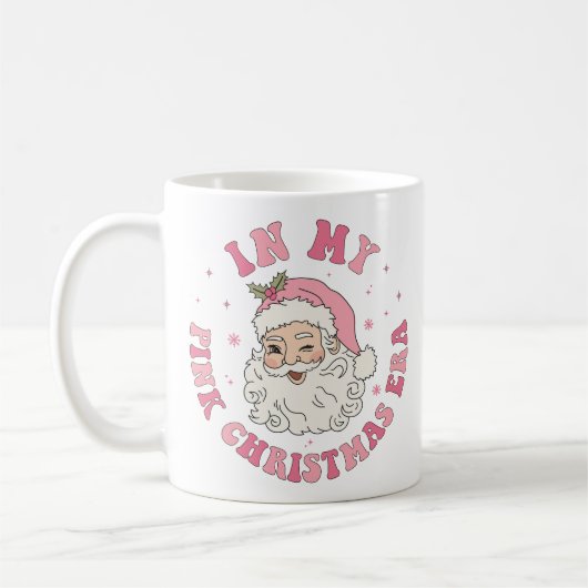 In meiner rosa Weihnachtszeit-Tasse Kaffeetasse (Links)