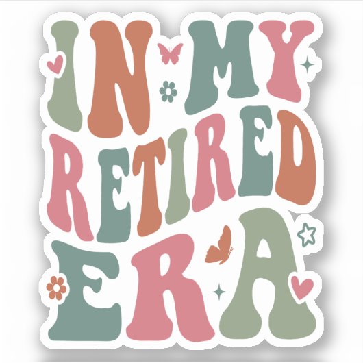In meiner Ruhestandszeit Aufkleber (Vorderseite)