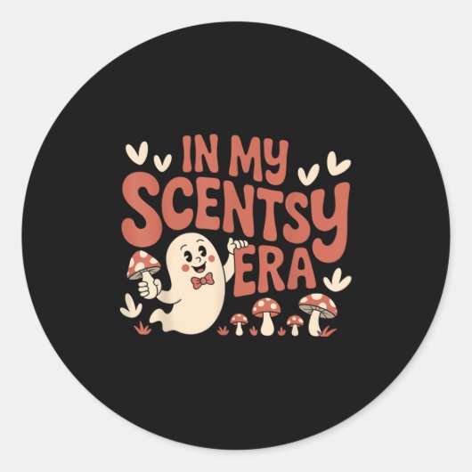 In meiner Scentsy-Ära ist der Funny Scentsy Mama M Runder Aufkleber (Vorderseite)