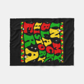 In meiner schwarzen Geschichte sind Männer schwarz Fleecedecke (Vorderseite (Horizontal))