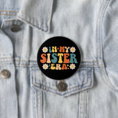 In meiner Schwester Era Retro Groovy Button (Beispiel)
