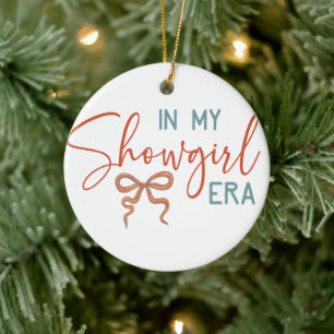In meiner Showgirl-ÄRA Kokette Schleife Keramik Ornament