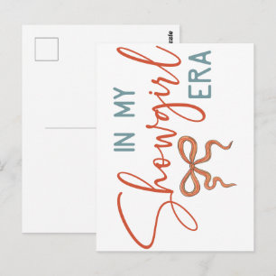In meiner Showgirl-ÄRA Kokette Schleife Postkarte
