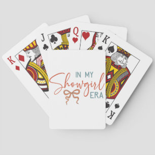 In meiner Showgirl-ÄRA Kokette Schleife Spielkarten