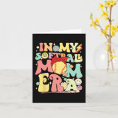 In meiner Softball-Mama Era Funny Baseball Mama Mü Karte (Gelbe Blume)