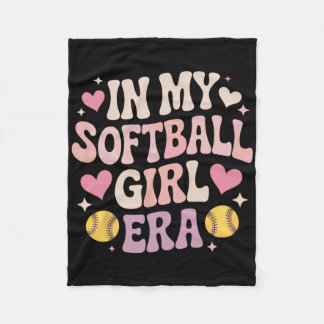 In meiner Softll-Girl-Ära Fastpitch-Mädchen Softll Fleecedecke