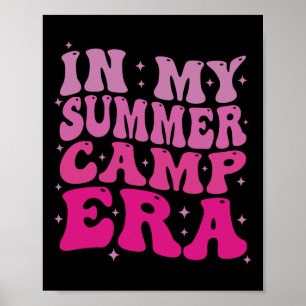 In meiner Sommercamp-Ära Groovy Lustige Camping Ca Poster