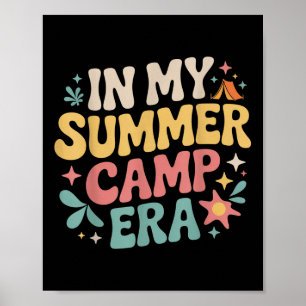 In meiner Sommercamp-Epoche Retro-Berater Camping- Poster