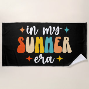 In meiner Sommerzeit Retro Groovy Sommer Strandtuch