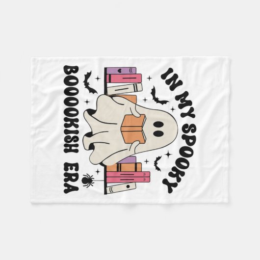 In meiner Spooky Booka Ghost Books Halloween Rea Fleecedecke (Vorderseite (Horizontal))