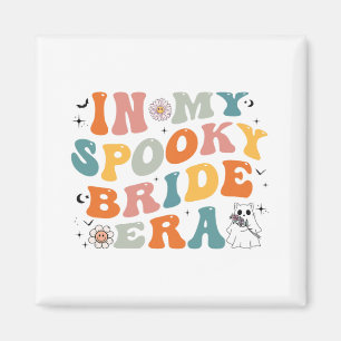 In meiner Spooky Bride Era Groovy Halloween Hochze Magnet