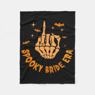 In meiner Spooky Bride Era Halloween Bachelorette Fleecedecke