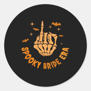 In meiner Spooky Bride Era Halloween Bachelorette Runder Aufkleber