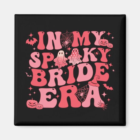 In meiner Spooky Bride Era Halloween Groovy Funny Magnet (Vorne)