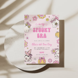 In meiner Spooky Era Groovy Halloween Mädchen Gebu Einladung