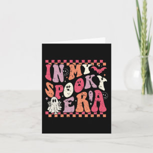 In meiner Spooky Era Groovy Hippie Halloween Ghost Karte
