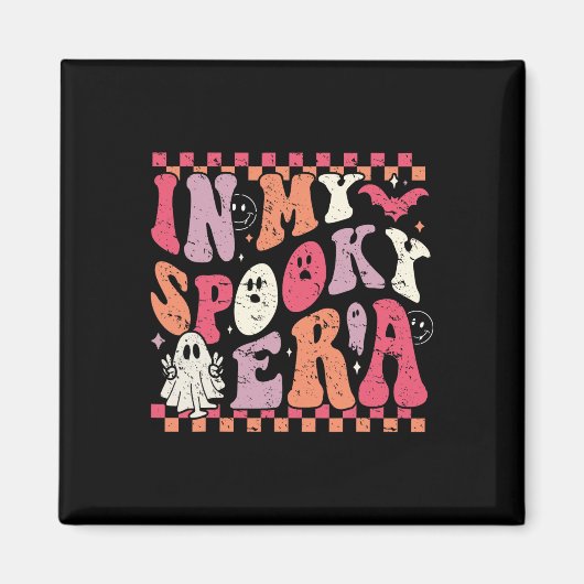 In meiner Spooky Era Groovy Hippie Halloween Ghost Magnet (Vorne)