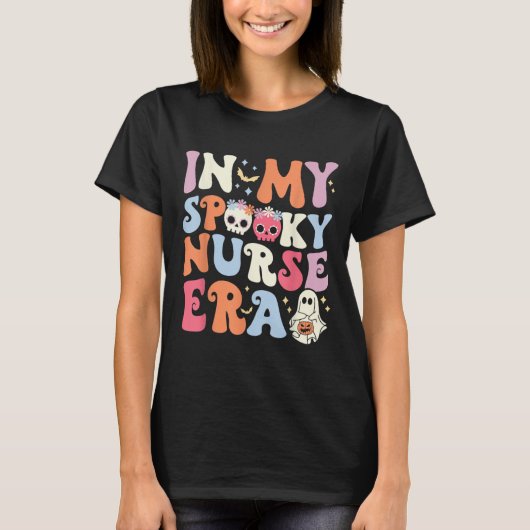 In meiner Spooky Nurse Era Halloween Groovy Ghost  T-Shirt (Vorderseite)