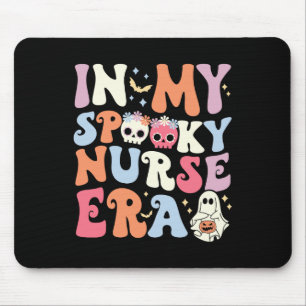 In meiner Spooky Nurse Era Halloween Groovy Witchy Mousepad